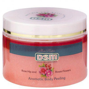 Масляно-солевой пилинг "роза и шиповник" Mon Platin DSM Aromatic body peeling Rose Hip & Roses Flowers